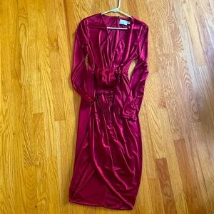 Red long sleeve altuzarra for target dress size medium